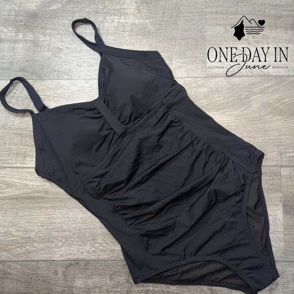 Tempt Me Tummy Control One Piece Swimsuit Size L - Picture 3 of 7